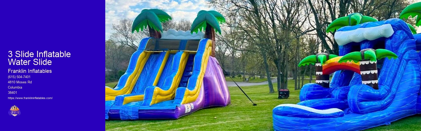 3 Slide Inflatable Water Slide