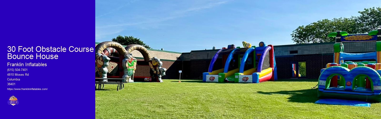 30 Foot Obstacle Course Bounce House