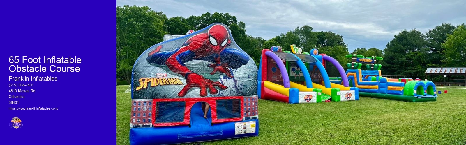 65 Foot Inflatable Obstacle Course