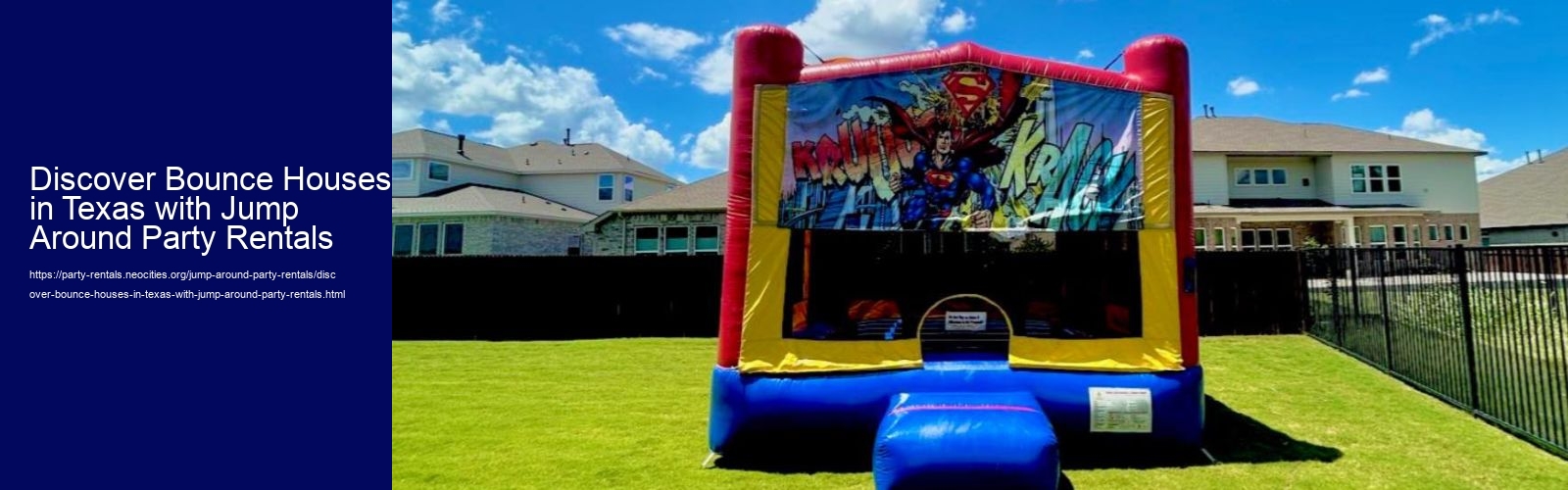 Discover Bounce Houses in Texas with Jump Around Party Rentals