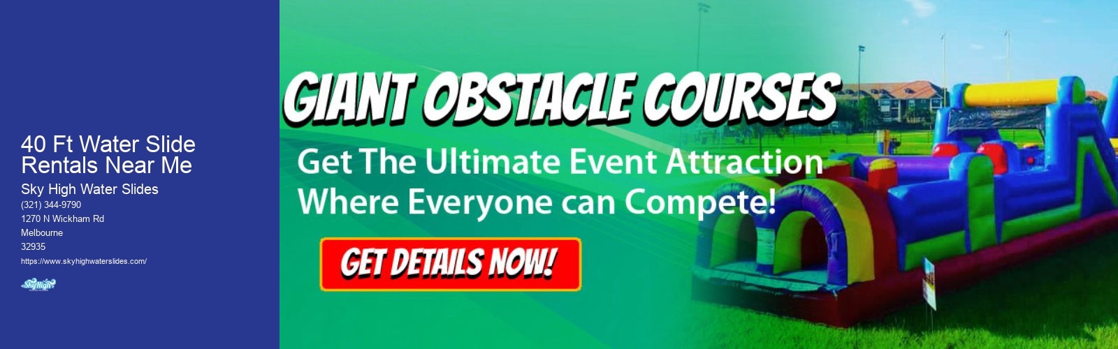 40 Ft Water Slide Rentals Near Me