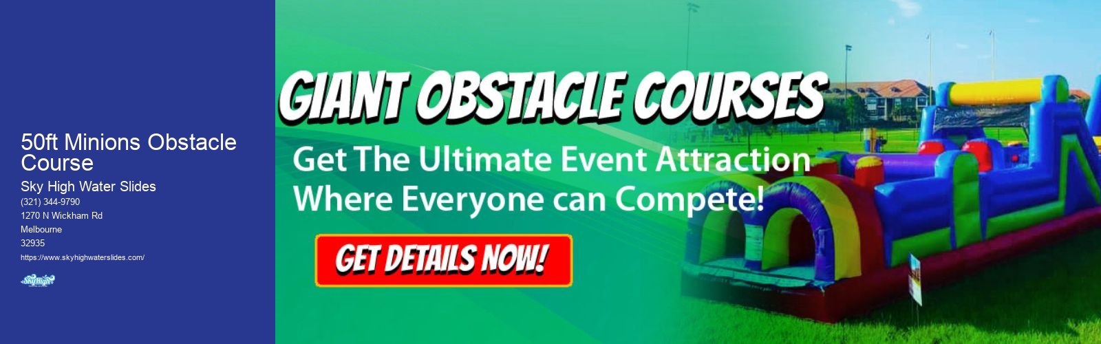 50ft Minions Obstacle Course
